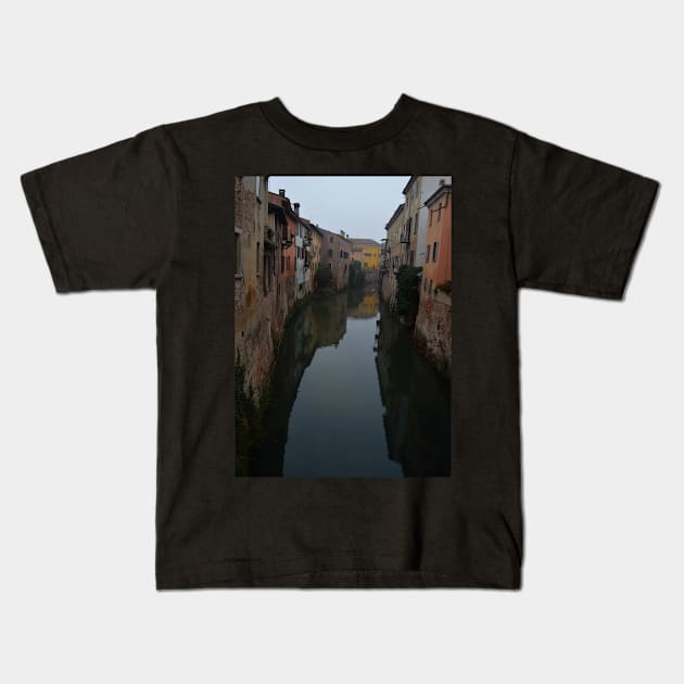 Rio Canal in Mantua, Italy Kids T-Shirt by IgorPozdnyakov